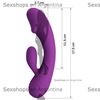  Vibrador con carga usb para estimulacion de punto g y clitoris